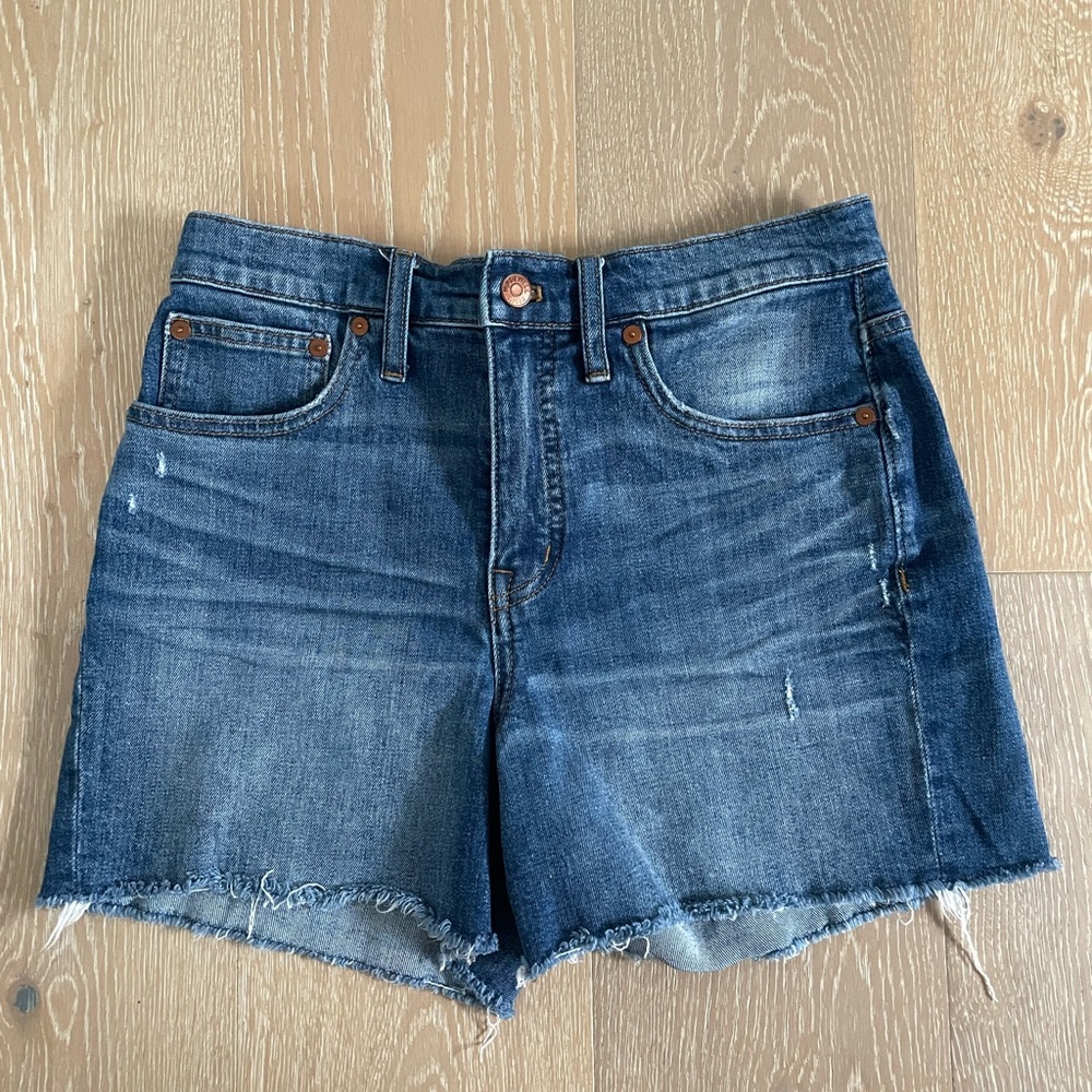 Madewell Jean Shorts with Raw Hem Size 27